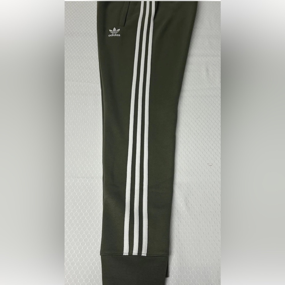 ADIDAS 3 Stripe Fleece Jogger Pants Adicolor Size S Mens Indigo Navy IM9319 NWT - Picture 3 of 13